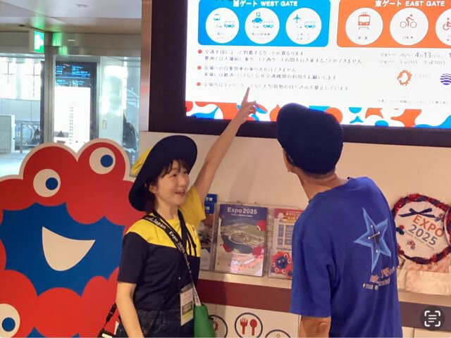 高岡美穂さんのボランティア風景