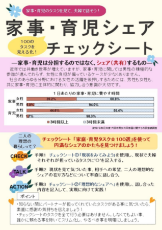 家事育児シェアチェックシート